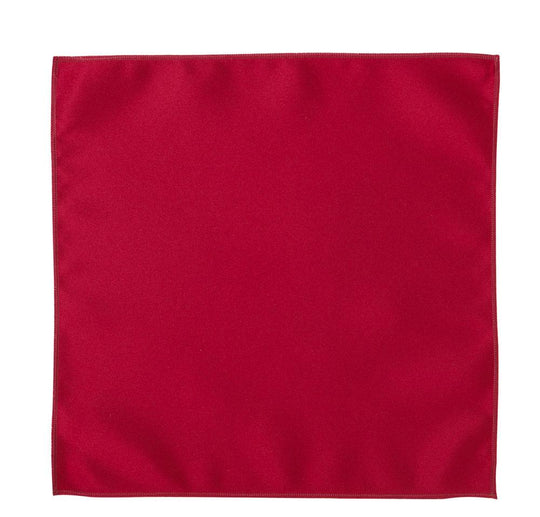 Red Pocket Square Satin Handkerchief