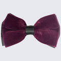 Men's Purple Velvet Bow Tie
