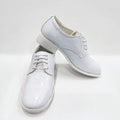 Boys White Round Toe Patent Leather Tuxedo Shoes for Toddler Children Kids